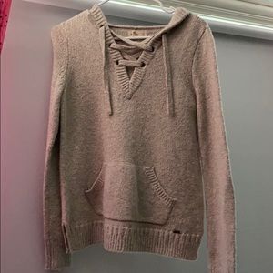 Knitted Hollister across Neck Sweater